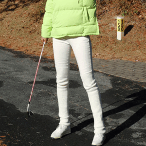 P-5414* 밍크기모 속밴딩 여성 골프 스키니 바지/